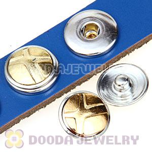 Cheap Gold Plated Alloy Metal Noosa Chunks Button Wholesale
