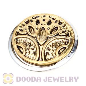 Cheap Gold Plated Alloy Metal Noosa Chunks Button Wholesale
