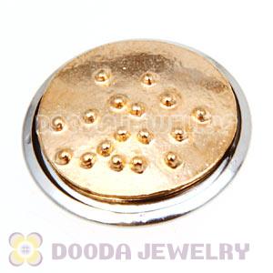 Cheap Gold Plated Alloy Metal Noosa Chunks Button Wholesale