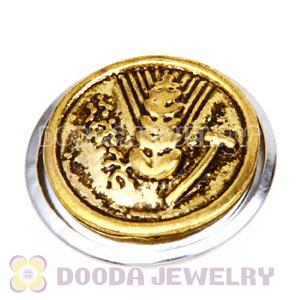 Cheap Gold Plated Alloy Metal Noosa Chunks Button Wholesale
