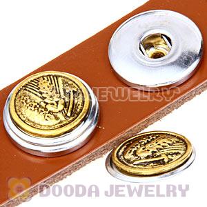 Cheap Gold Plated Alloy Metal Noosa Chunks Button Wholesale