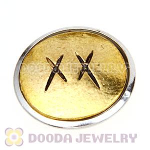 Cheap Gold Plated Alloy Metal Noosa Chunks Button Wholesale