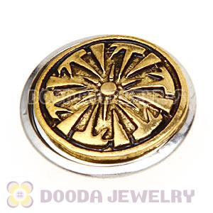 Cheap Gold Plated Alloy Metal Noosa Chunks Button Wholesale