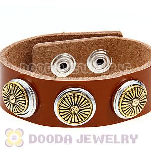 Cheap Gold Plated Alloy Metal Noosa Chunks Button Wholesale