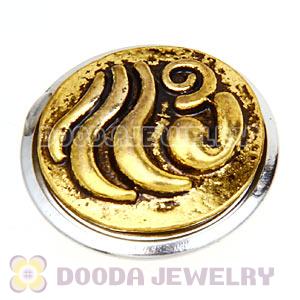 Cheap Gold Plated Alloy Metal Noosa Chunks Button Wholesale