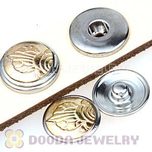 Cheap Gold Plated Alloy Metal Noosa Chunks Button Wholesale