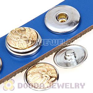 Cheap Gold Plated Alloy Metal Noosa Chunks Button Wholesale