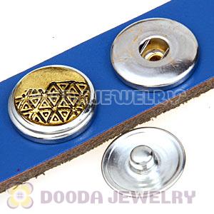 Cheap Gold Plated Alloy Metal Noosa Chunks Button Wholesale