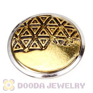 Cheap Gold Plated Alloy Metal Noosa Chunks Button Wholesale