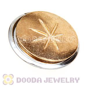 Cheap Gold Plated Alloy Metal Noosa Chunks Button Wholesale