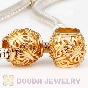 Gold Plated Sterling European Butterfly Garden Charm Beads Wholesale