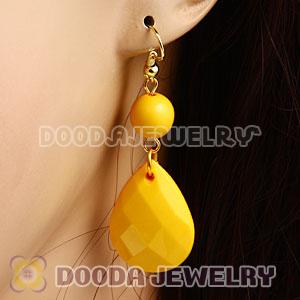 Fashion Hoop Yellow Bubble Earrings Wholesale