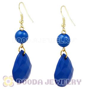 Fashion Hoop Dark Blue Bubble Earrings Wholesale