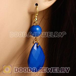 Fashion Hoop Dark Blue Bubble Earrings Wholesale