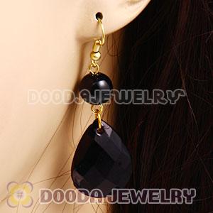 Fashion Hoop Black Bubble Earrings Wholesale