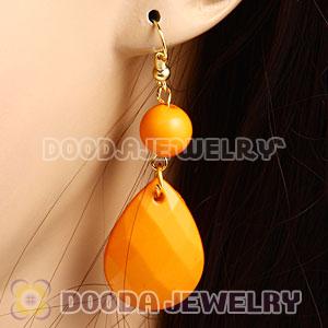 Fashion Hoop Yolk Yellow Bubble Earrings Wholesale