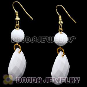 Fashion Hoop White Bubble Earrings Wholesale