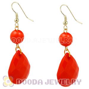 Fashion Hoop Orange Bubble Earrings Wholesale