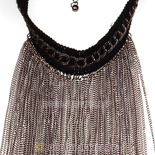 Costume Jewelry Necklace Tassel Choker Collar Bib Necklace