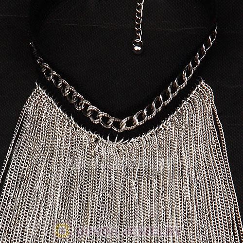 Costume Jewelry Necklace Tassel Choker Collar Bib Necklace