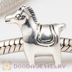 925 Sterling Silver European horse Beads with screw thread