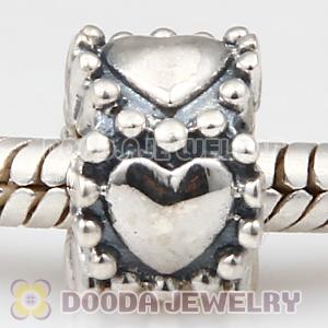 Solid Sterling Silver European Style Love to Love Beads