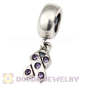 S925 Sterling Silver European Charms Dangle Ribbon