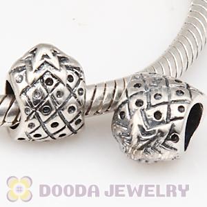 S925 Sterling Silver European Style Pineapple Beads