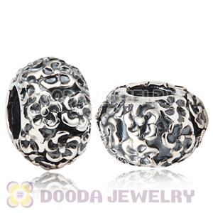 S925 Sterling Silver European Style Flower to Flower Beads
