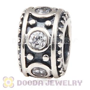 925 Sterling Silver Largehole Jewelry Style Charm Stone Beads