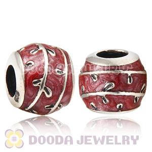 925 Sterling Silver European Style Enamel Spring Beads