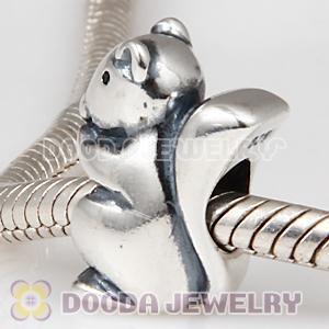 European 925 Sterling Silver Squirrel Charm Beads Wholesale