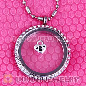 Alloy Heart Floating Locket Charms Wholesale
