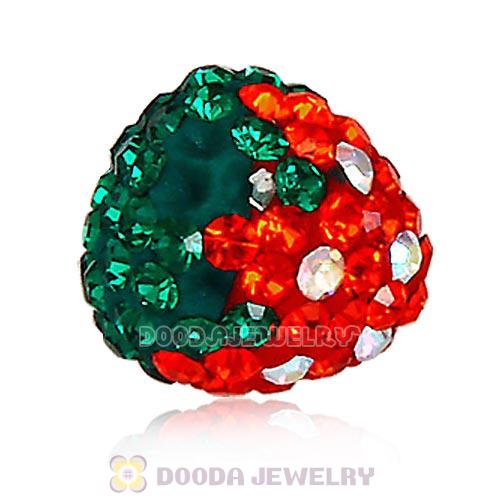 10X11mm Czech Crystal Strawberry Beads Earrings Component Findings