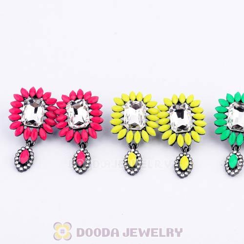 2013 Design Fashion Lollies Roseo Crystal Flower Stud Earrings Wholesale