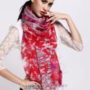 European Rural Wool Scarves Digital Painting Flowers Pashmina Shawl