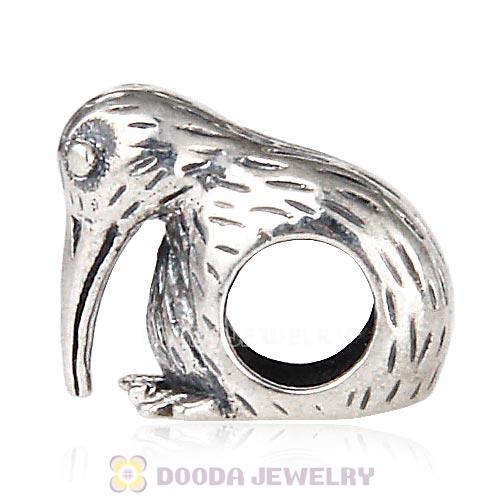 European Sterling Silver Kiwi Bird Charm Beads Wholesale