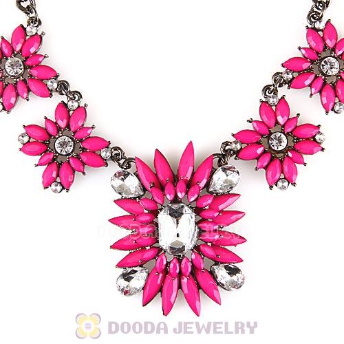 2013 Design Lollies Roseo Resin Crystal Statement Necklaces Wholesale