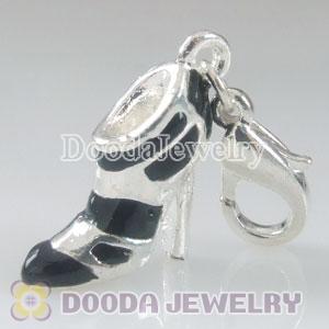 Wholesale Tscharm Jewelry Silver Plated Alloy high-heel shoe Charms