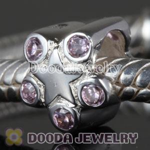 S925 Sterling Silver European Style Beads with Stone