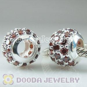 S925 Sterling Silver European Style Beads with Stone
