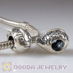 S925 Sterling Silver European Style Fish Beads