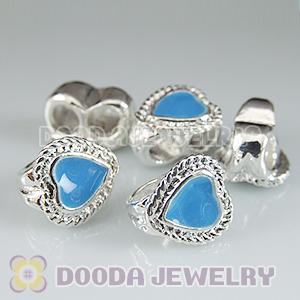 Wholesale Silver Plated European Style Double Hole Beads