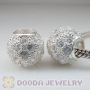 S925 Sterling Silver European Style Beads with Stone
