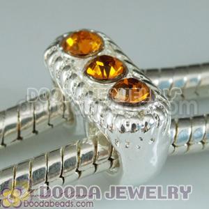 Wholesale Silver Plated European Style Double Hole Beads