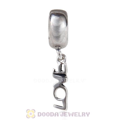 European Sterling Silver Dangle LOVE Beads Wholesale