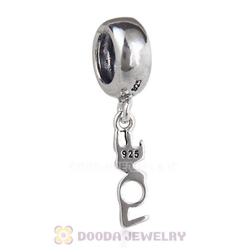 European Sterling Silver Dangle LOVE Beads Wholesale