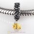 925 Sterling Silver European Style Dangle Beads with Crystal Stone