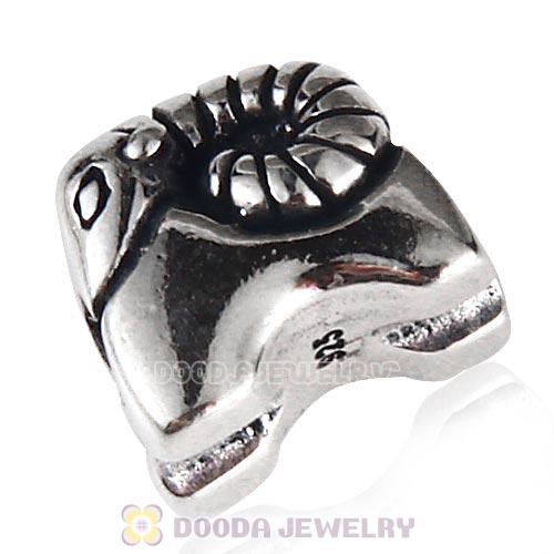 Antique Sterling Silver Cute Argali Sheep Charm Beads European Style