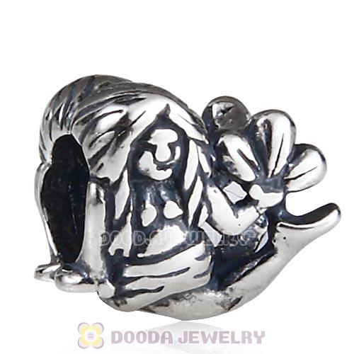 Antique Sterling Silver Mermaid Charm Beads European Style